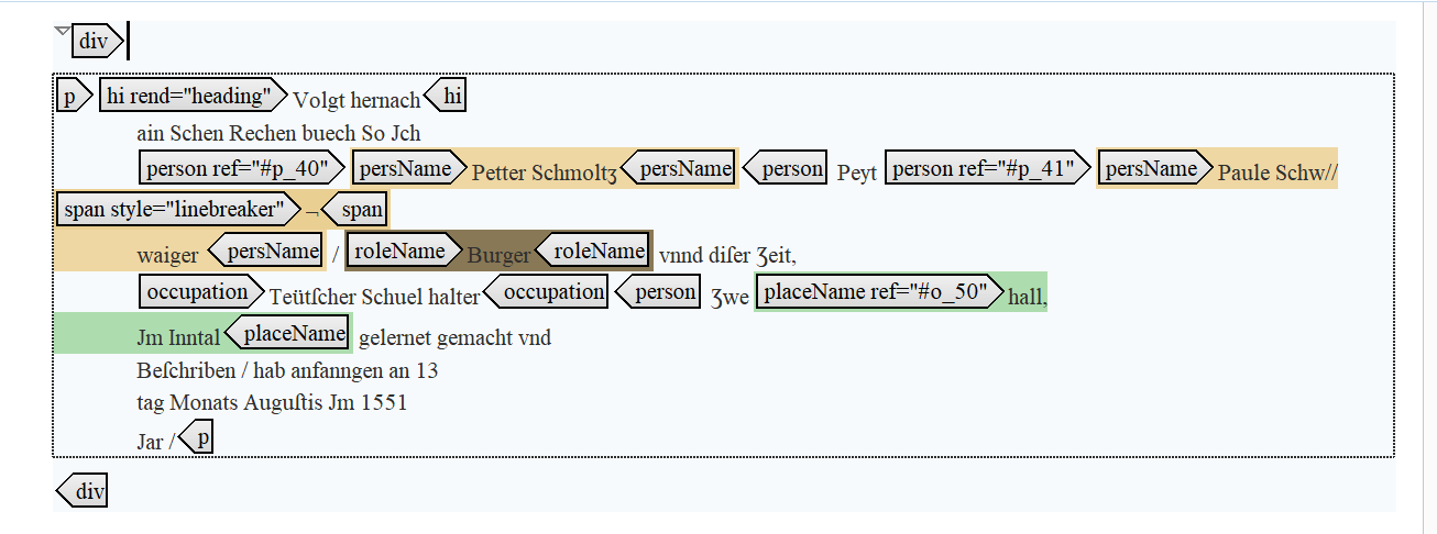 From HTR to XML: How to tag arithmetical sources